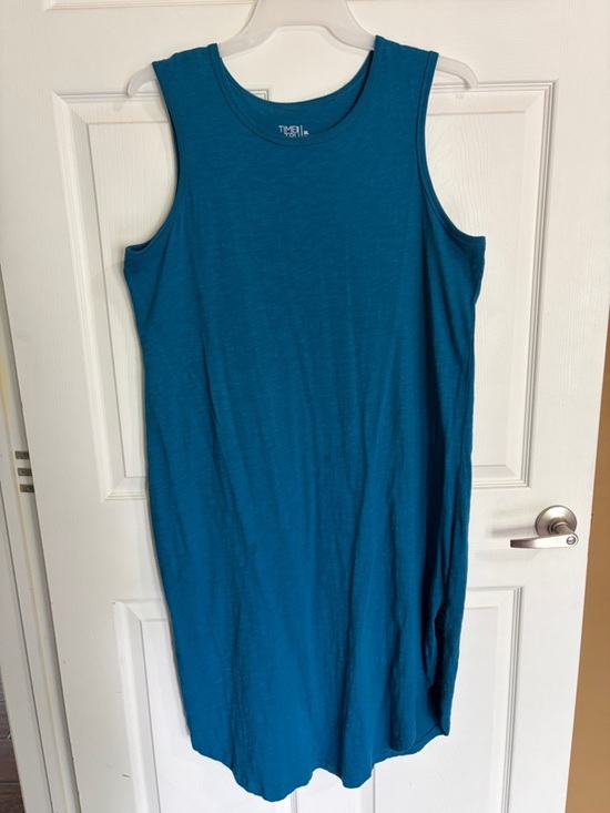 Time and Tru Dresses & Skirts - Time & Tru Teal Sleeveless Midi Dress